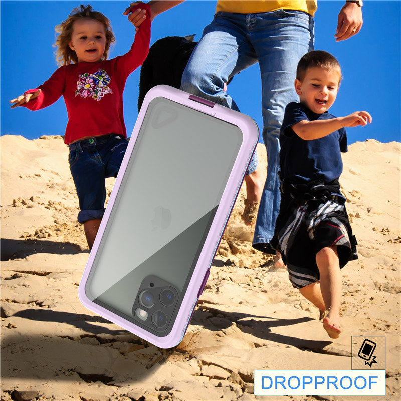 La mejor protección contra el agua de las carcasas de los celulares se aplica a iPhone 11 pro.