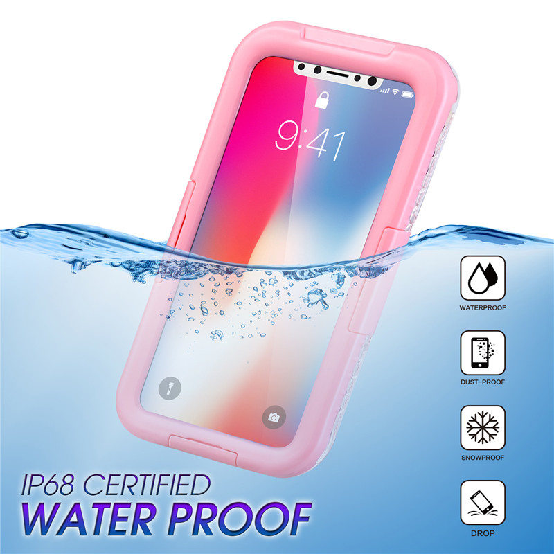 IPhone xR ip68, impermeable, billetera, protección completa.